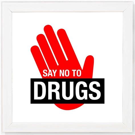 Say No To Drugs Sign Paper Print Art And Paintings Posters In India