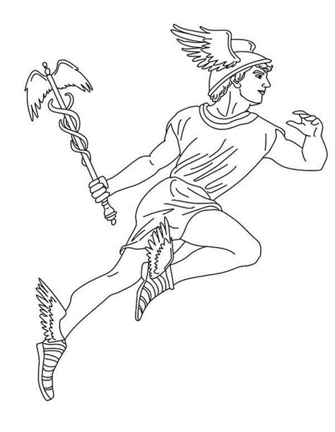 Desenhos De Deuses Gregos Para Imprimir E Colorir Pintar