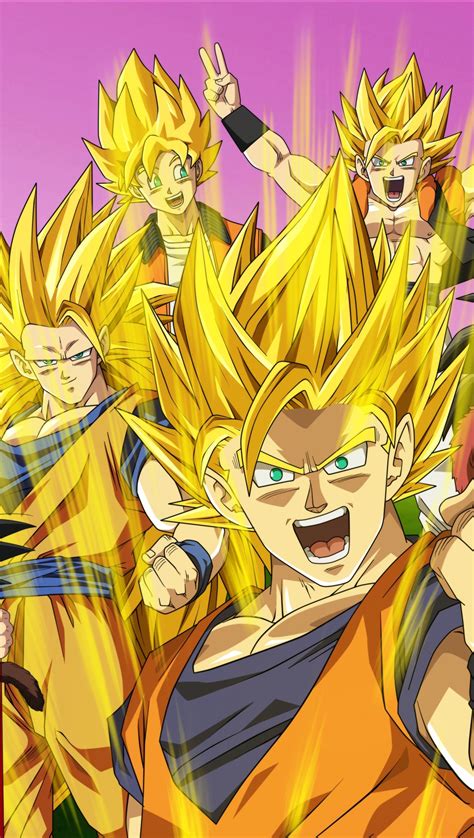 Goku In All Super Saiyajin Fases Wallpaper Id4100