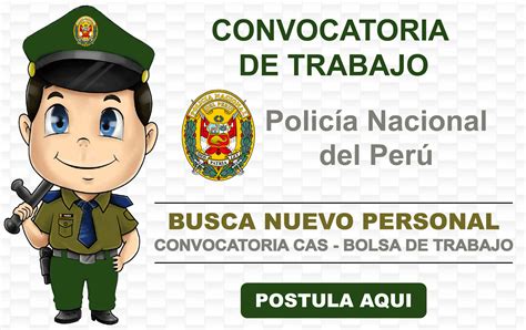 💼 Policia Nacional Del Peru Pnp En Busca De Personal Para Nueva
