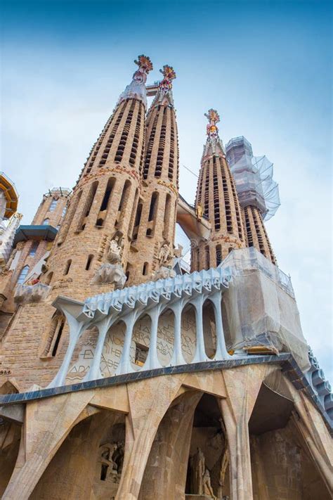 Barcelona Spain 25 April 2016 La Sagrada Familia Cathedral