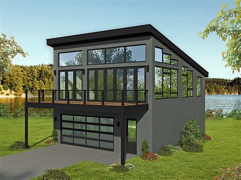 Garage Living Plan 51698 Modern Style With 1309 Sq Ft 1 Bed 1 Bath