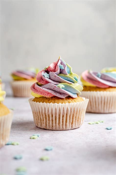 Vegan Rainbow Cupcakes Naturally Colored Plantiful Bakery