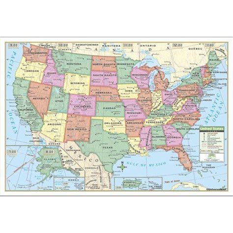 Universal Map Us History Wall Maps Growth Of Us To 1853 Wayfair