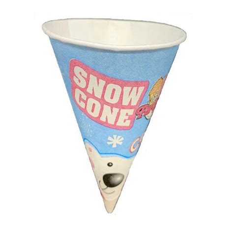 200 X 6oz 170ml Polar Bear Snow Cone Cups Fun Party Food