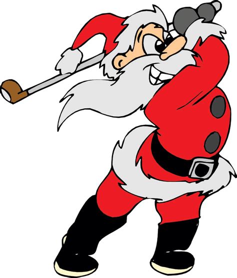 Santa Golfing Clipart Clip Art Library