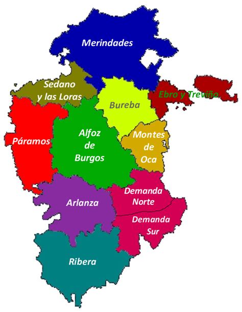 Sendas De Burgos Mapas De La Provincia De Burgos