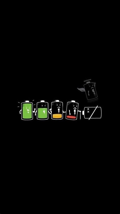 The Battery Life Funny Cartoon Art Iphone Wallpapers Tap
