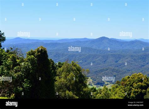 A View Of The New England Tablelands From Griffiths Lookout Nsw Stock