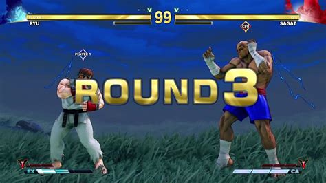 Street Fighter V Ryu Vs Sagat Youtube