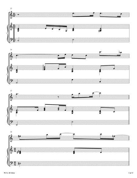 We Re All Alone Sheet Music Pdf Download