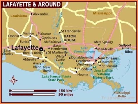 Map Of Lafayette Where Is Lafayette Lafayette Map English