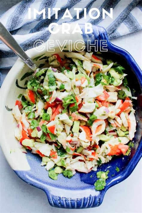 Easy Imitation Crab Ceviche Recipe Ceviche De Jaiva Simple And Delicious Housewives Of