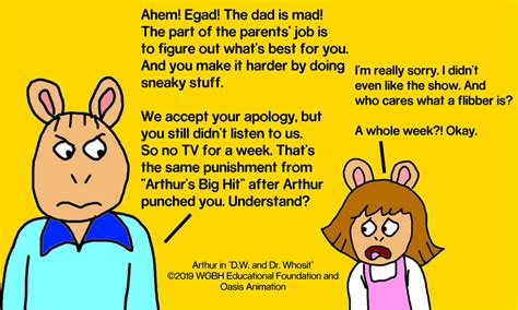 egad david read is mad at d w and no tv for her by mjegameandcomicfan89 on deviantart