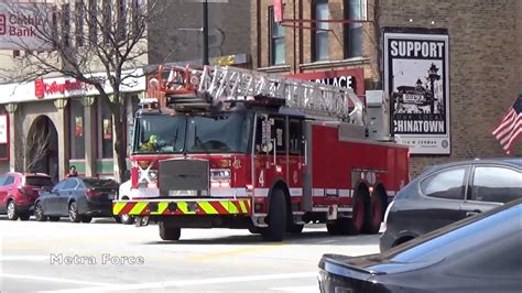 Chicago Fire Dept Truck Responding Youtube