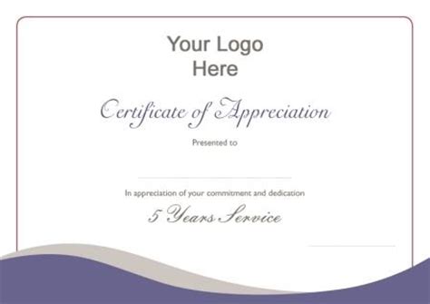 Easily personalize your certificates with these word templates. Memorable Service Awards? & New Brands