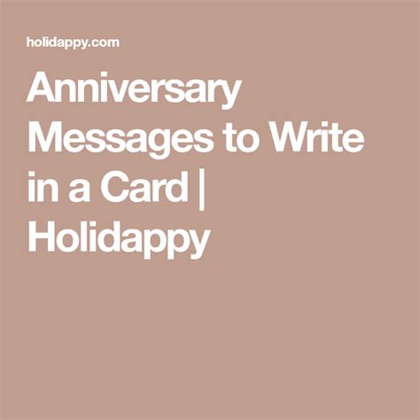 Anniversary Messages To Write In A Card Holidappy Anniversary