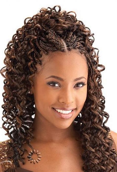 25 Worth Trying Curly Hairstyles With Braids Haircuts And Hairstyles 2021