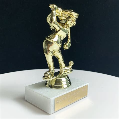 Funny Golfer Trophy With Bent Golf Club By Athletic Awards
