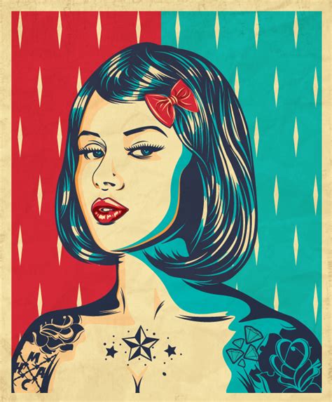 Pin Up Vector Set 1 On Behance