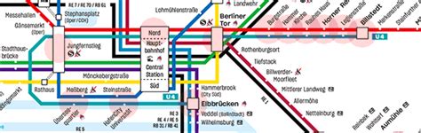 U4 Line Map Hamburg U Bahn S Bahn