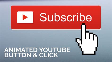 Animated Youtube Subscribe Button With Click In After Effects Phil