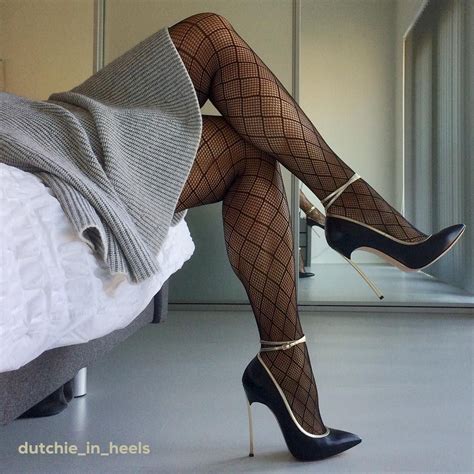 Casadeiworld Casadei Dutchie In Heels Fishnets Blackpantyhose Strumpfhose Blackheels