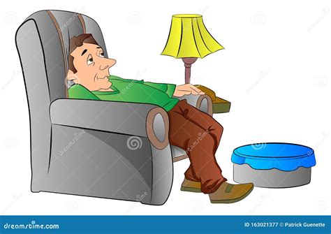 Lazy Person On Couch Clipart