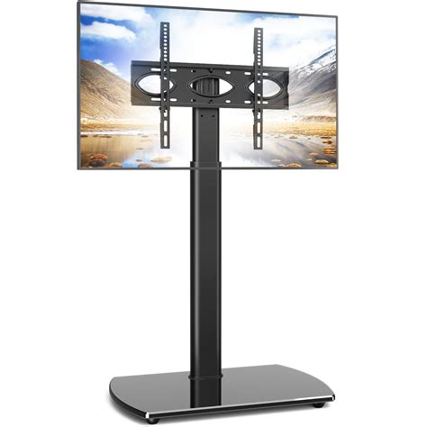 Fitueyes Modern Tall Floor Tv Stand For 55 85 Inch Large Tvs Swivel Tv