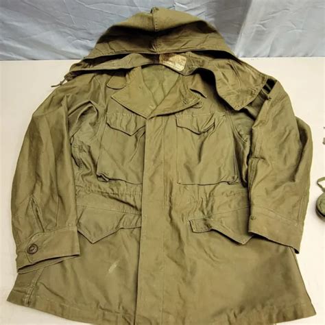 Vintage 1940s Ww2 Us Army M 1943 Field Jacket Coat M43 Size 36s With