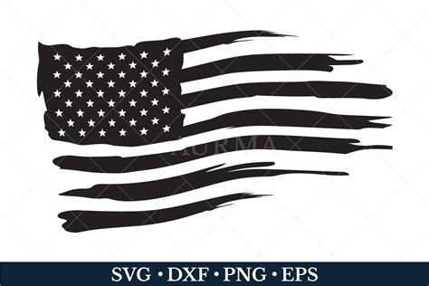 American Flag Svg Us Flag Svg Usa Flag Clipart Distressed