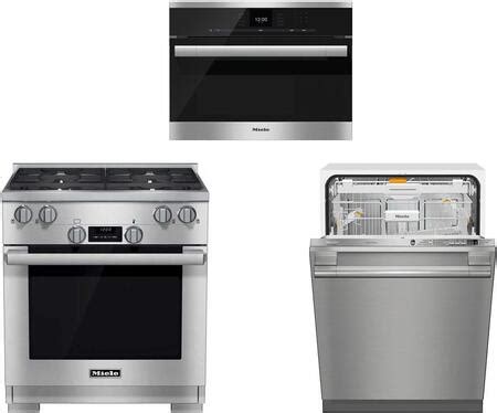 Such devotion to quality control has allowed miele to be some of the least repaired appliances in the world. Miele 3-Piece Kitchen Package with HR1124LP 30 Inch ...