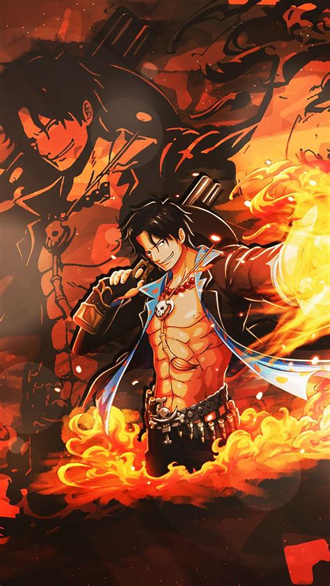 One Piece Ace Wallpapers Top Free One Piece Ace