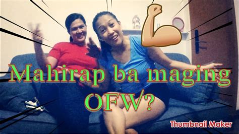 Pinay Interview Life Of Ofw By Yaya Tasing Youtube