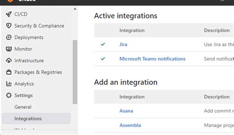 Gitlab Integrations Microsoft Teams Notifications For Two Different