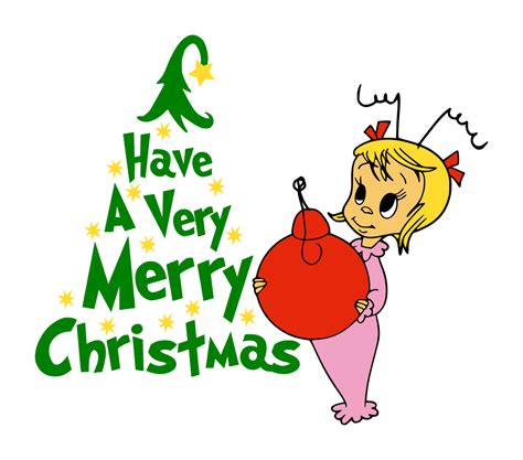 Cindy Lou Who Have A Very Merry Christmas Digital Dxf