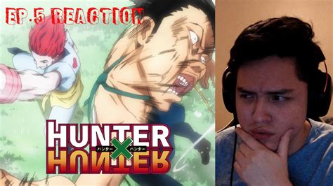 Non Anime Reacts To Hunter X Hunter Episode 5 Youtube