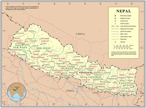 nepal karta nepal maps facts europa karta