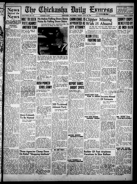 The Chickasha Daily Express (Chickasha, Okla.), Vol. 46, No. 144, Ed. 1