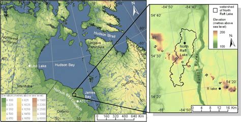 What's the difference between a lowlands and a highlands? Location of the study region in the Hudson Bay Lowlands ...