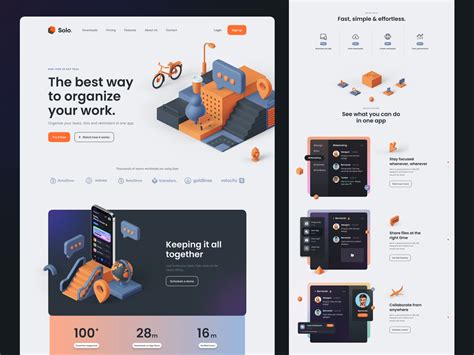 Solo SaaS Landing Page Kit By Tran Mau Tri Tam For UI On Dribbble Android App Design App