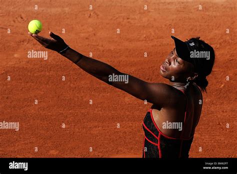 Venus Williams Usa Competing At The 2010 French Open Stock Photo Alamy