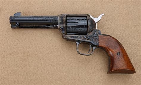 Colt Single Action Army Revolver 45 Caliber 4 3 4” Barrel 3rd Generation Factory Engraved Bl