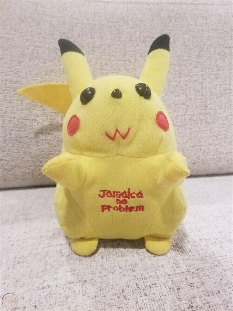 Pokémon Jamaican Pikachu Plush Toy Doll Rare Jamaica No Problem Rasta