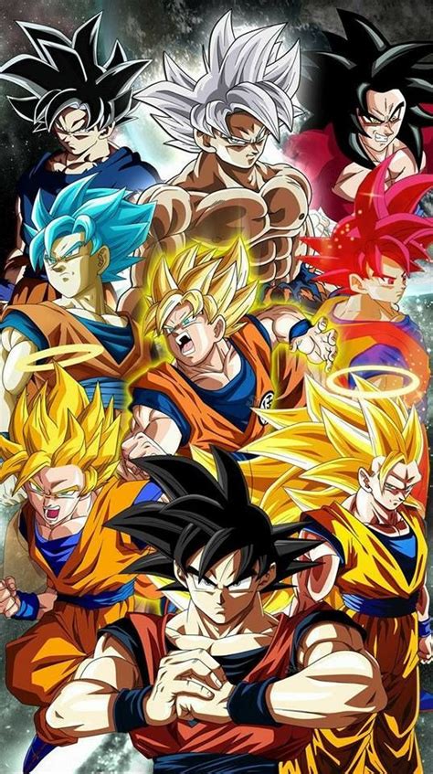 Todas Las Fases De Goku Dragon Ball Z Gt Super Heroes Dibujo