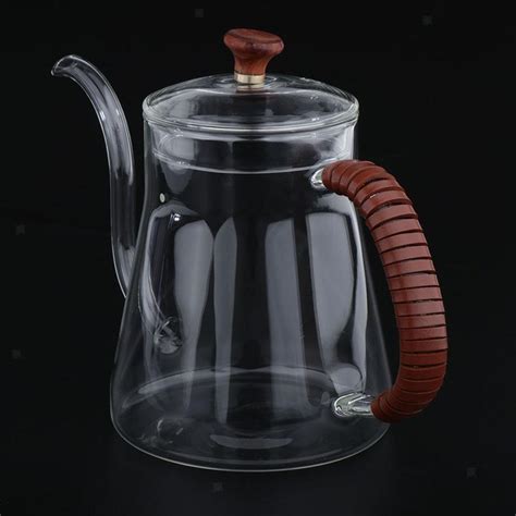 Pour Over Coffee Kettle Gooseneck Glass Stove Top Kettle