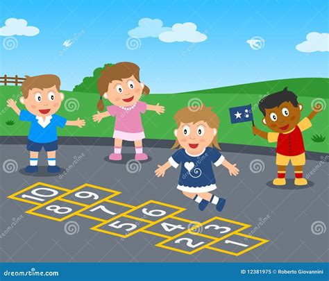 Hopscotch In The Park Royalty Free Stock Photo Image 12381975