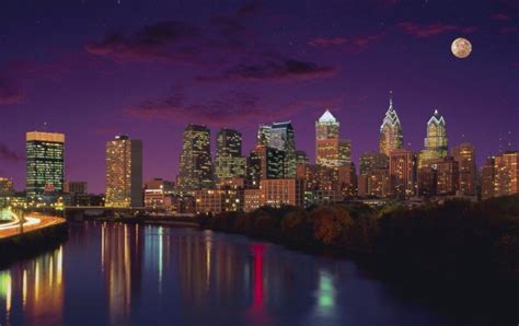 Philadelphia City Night Lights Wallpapers