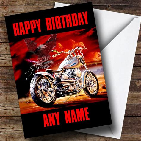 Golf ball marker card guard burgundy. Harley Davidson Motorcycle Personalised Birthday Card - The Card Zoo