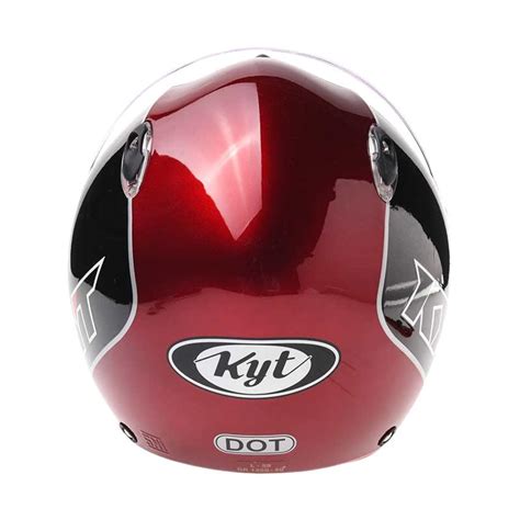 Pabrikan otomotif yang sudah mengantongi lisensi sni dan dot ini dikenal kenapa harus memilih helm kyt? Jual Helm KYT X Rocket Retro Full Face Helm - Black Maroon Murah April 2020 | Blibli.com
